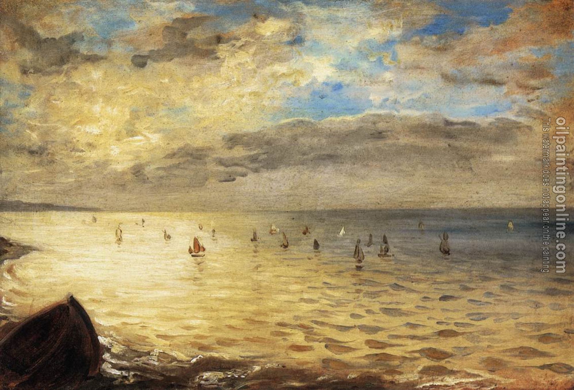 Delacroix, Eugene - The Sea from the Heights of Dieppe